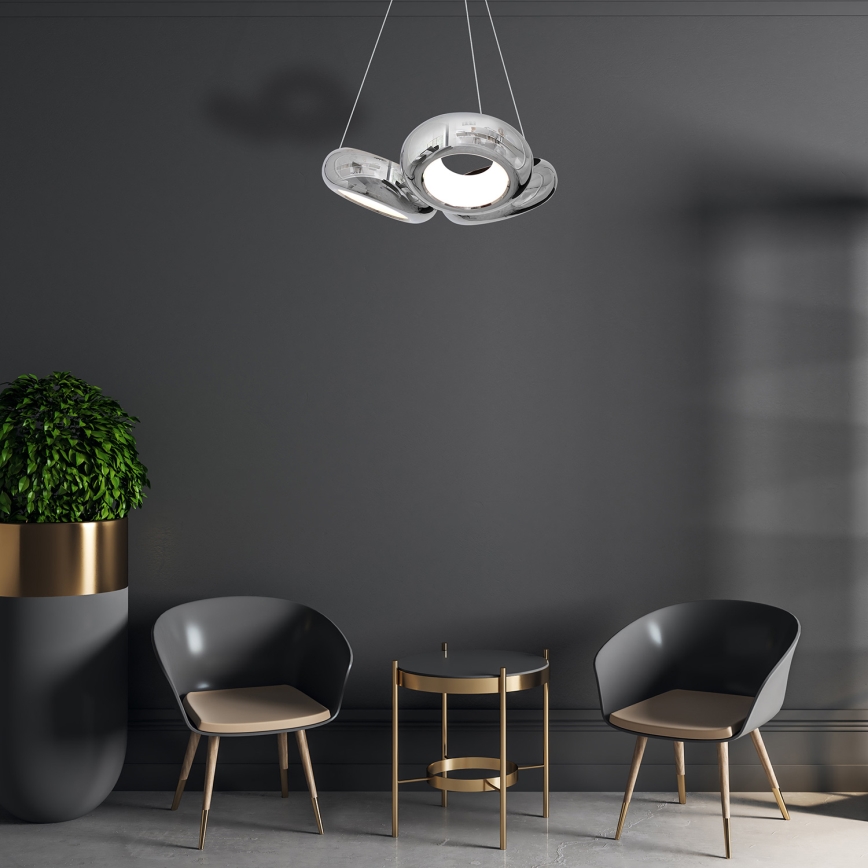 LED Żyrandol na lince MERCURIO 3xLED/12W/230V