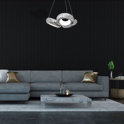LED Żyrandol na lince MERCURIO 3xLED/12W/230V