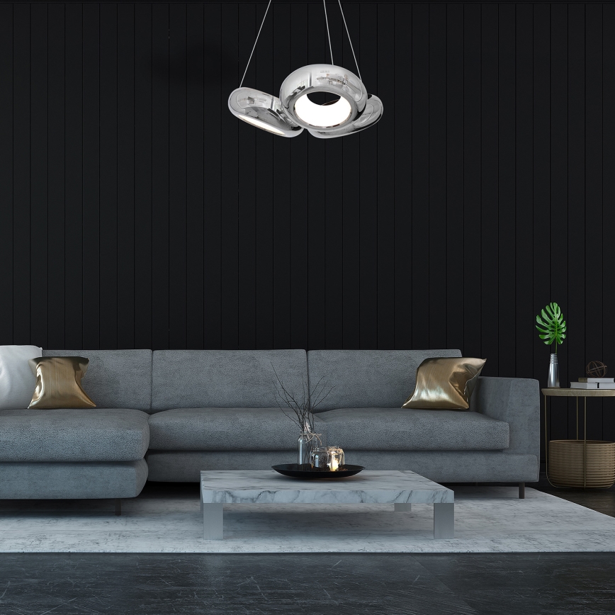 LED Żyrandol na lince MERCURIO 3xLED/12W/230V