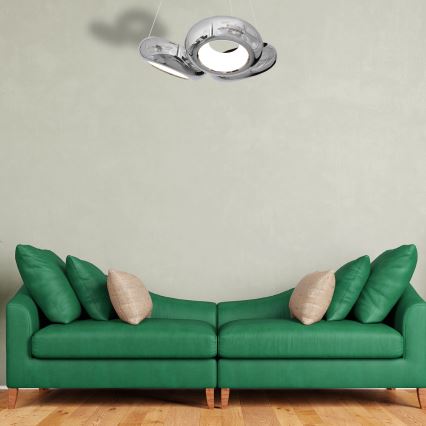LED Żyrandol na lince MERCURIO 3xLED/12W/230V
