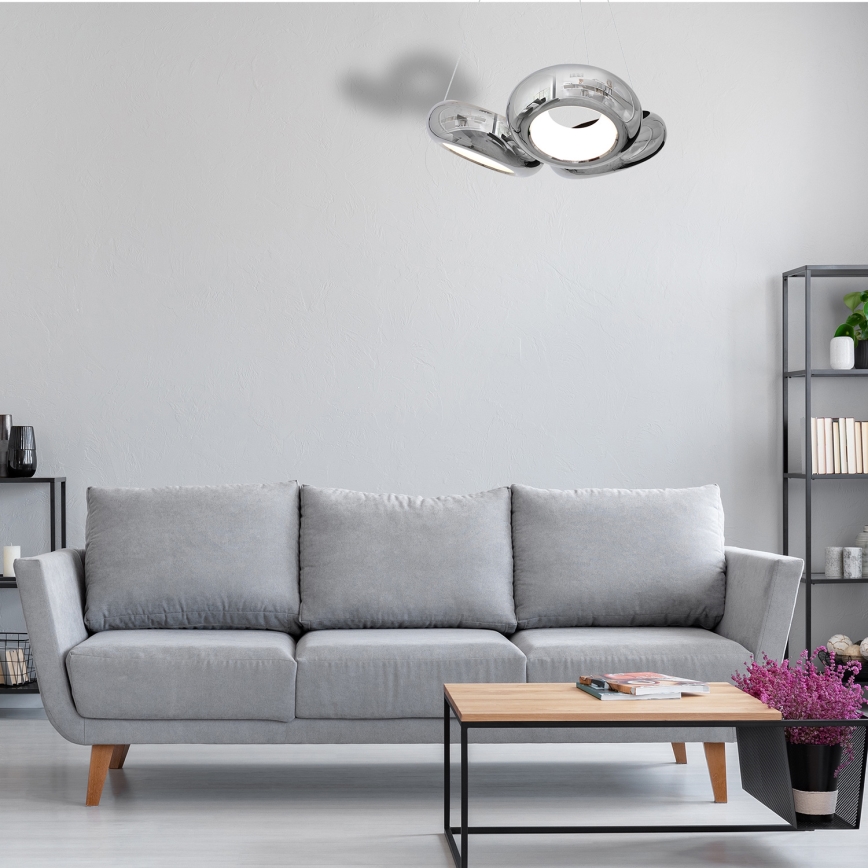LED Żyrandol na lince MERCURIO 3xLED/12W/230V