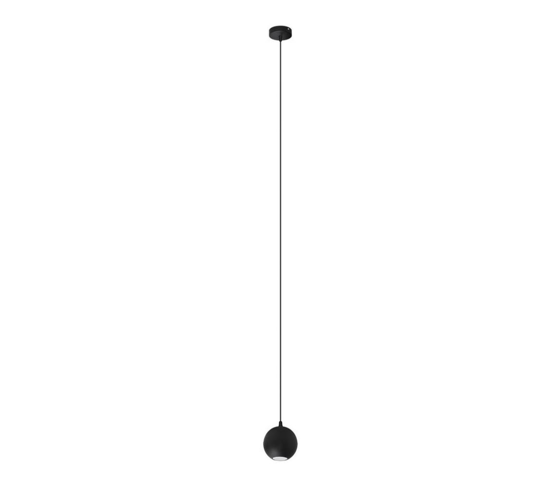 LED Żyrandol na lince MIDWAY 1xGU10/4,8W/230V czarny