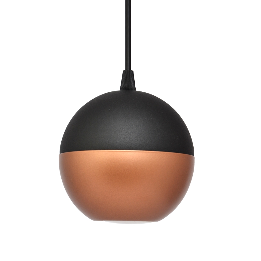 LED Żyrandol na lince MIDWAY 3xGU10/4,8W/230V czarny/miedź