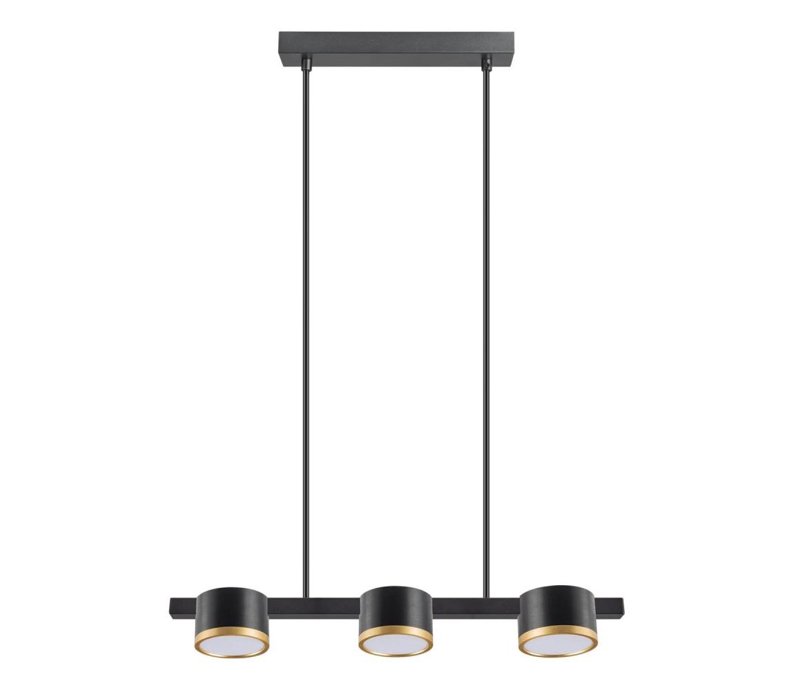 LED Żyrandol na lince MIRELLA 3xGX53/6W/230V czarny