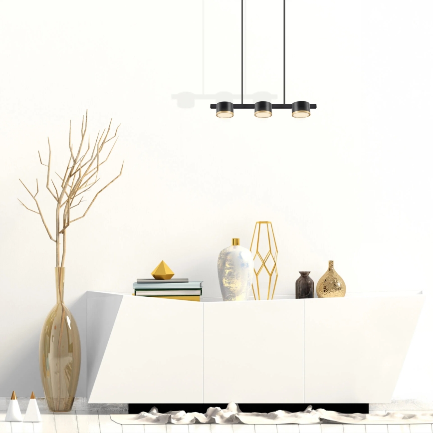 LED Żyrandol na lince MIRELLA 3xGX53/6W/230V czarny