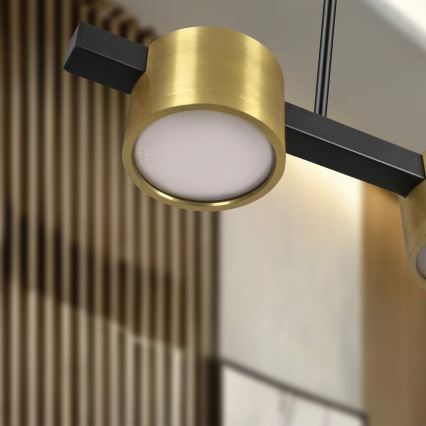 LED Żyrandol na lince MIRELLA 3xGX53/6W/230V złoty/czarny