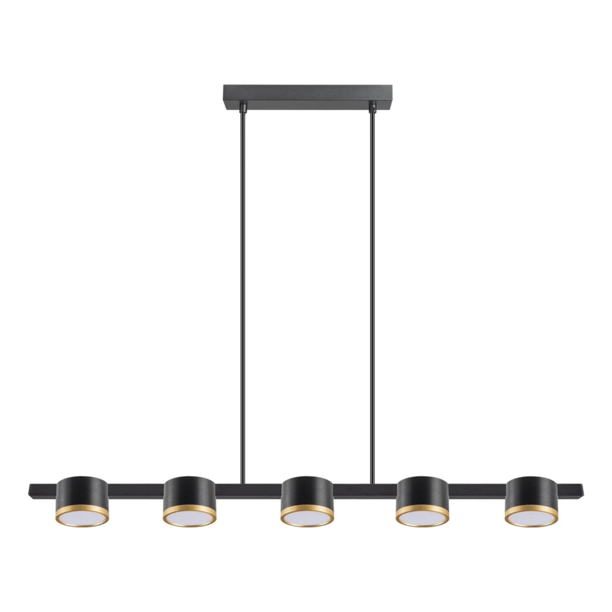 LED Żyrandol na lince MIRELLA 5xGX53/6W/230V czarny