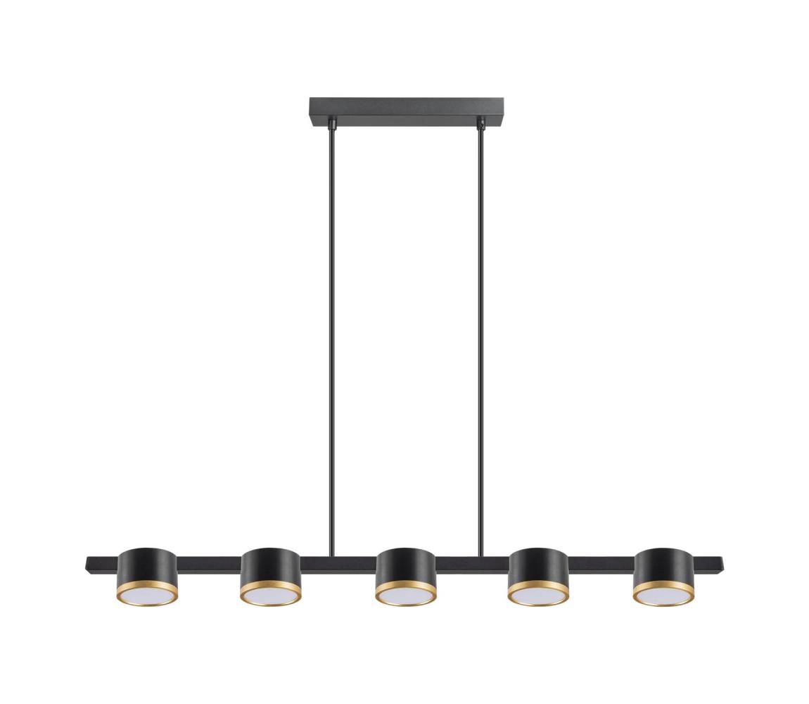 LED Żyrandol na lince MIRELLA 5xGX53/6W/230V czarny