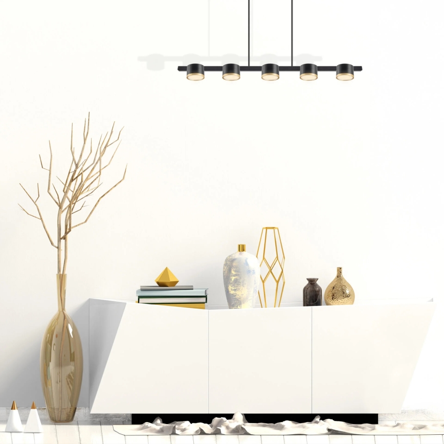 LED Żyrandol na lince MIRELLA 5xGX53/6W/230V czarny