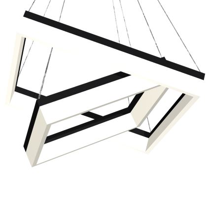 LED Żyrandol na lince NERO 2xLED/80W/230V