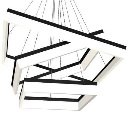 LED Żyrandol na lince NERO 3xLED/140W/230V