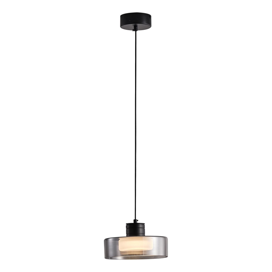 LED Żyrandol na lince NIMBUS LED/8W/230V 3000K czarny/dymny śr. 20 cm