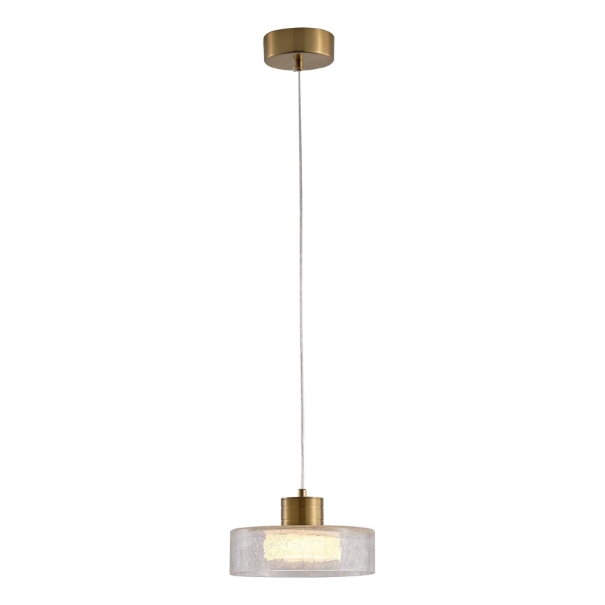 LED Żyrandol na lince NIMBUS LED/8W/230V 3000K złoty/przezroczysty śr. 20 cm
