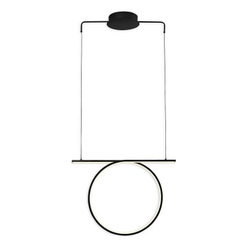 LED żyrandol na lince ODETTA LED/30W/230V 4000K czarny