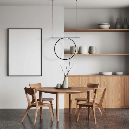 LED żyrandol na lince ODETTA LED/30W/230V 4000K czarny