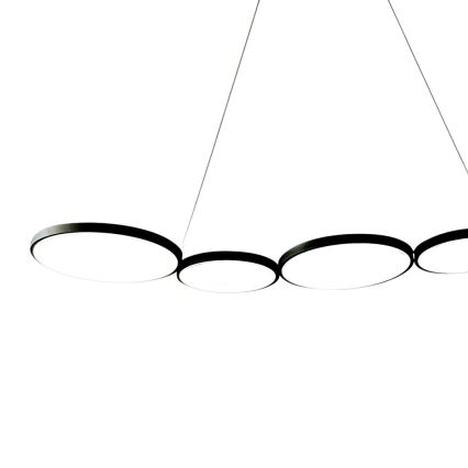 LED Żyrandol na lince OLYMPIA 5xLED/10W/230V czarny