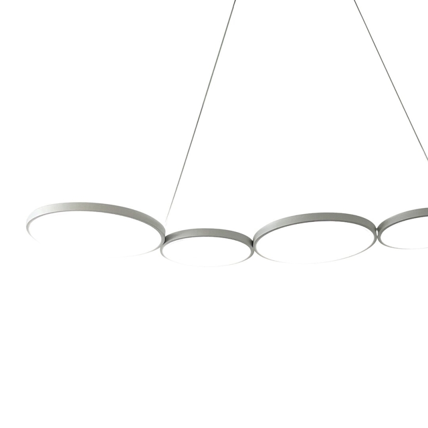 LED Żyrandol na lince OLYMPIA 5xLED/10W/230V szary