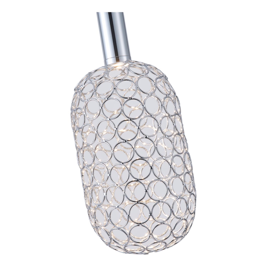 LED Żyrandol na lince PERFORATO LED/6,3W/230V 3000K chrom błyszczący śr. 13 cm