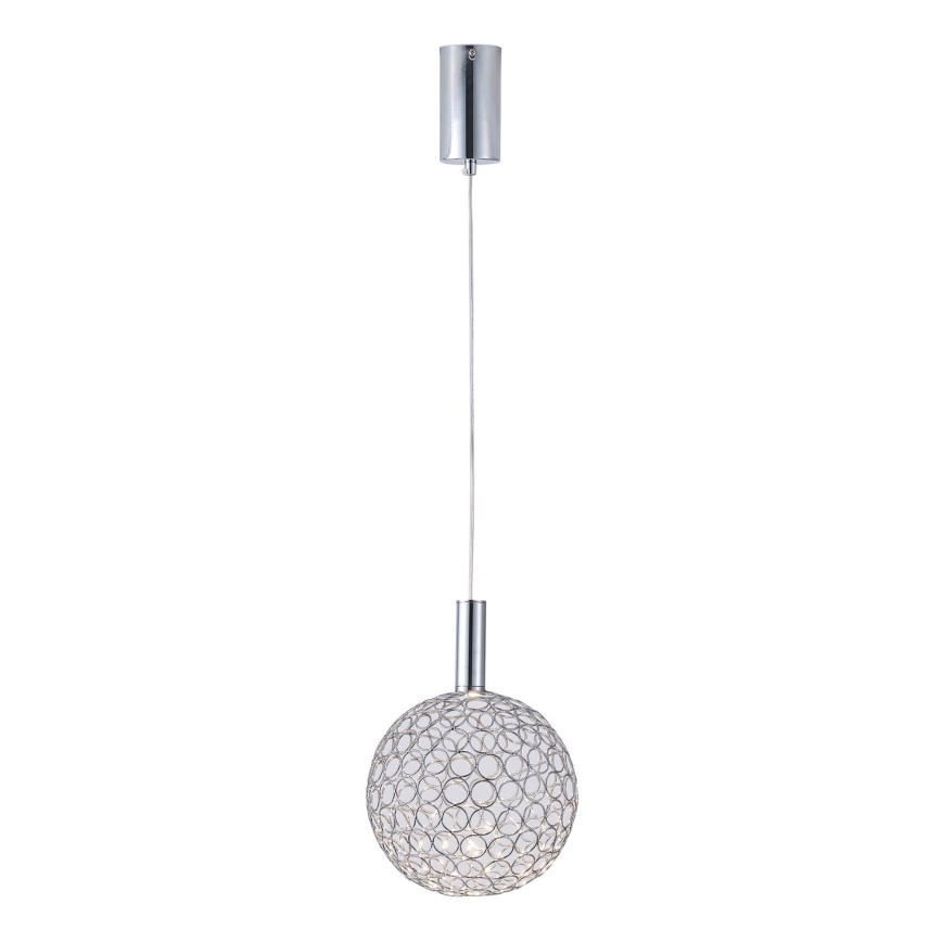 LED Żyrandol na lince PERFORATO LED/6,3W/230V 3000K chrom błyszczący śr. 20 cm