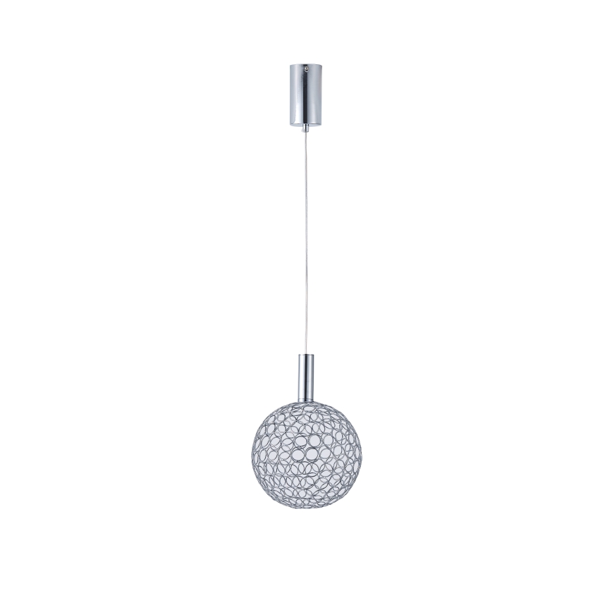 LED Żyrandol na lince PERFORATO LED/6,3W/230V 3000K chrom błyszczący śr. 20 cm