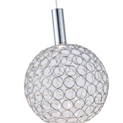 LED Żyrandol na lince PERFORATO LED/6,3W/230V 3000K chrom błyszczący śr. 20 cm