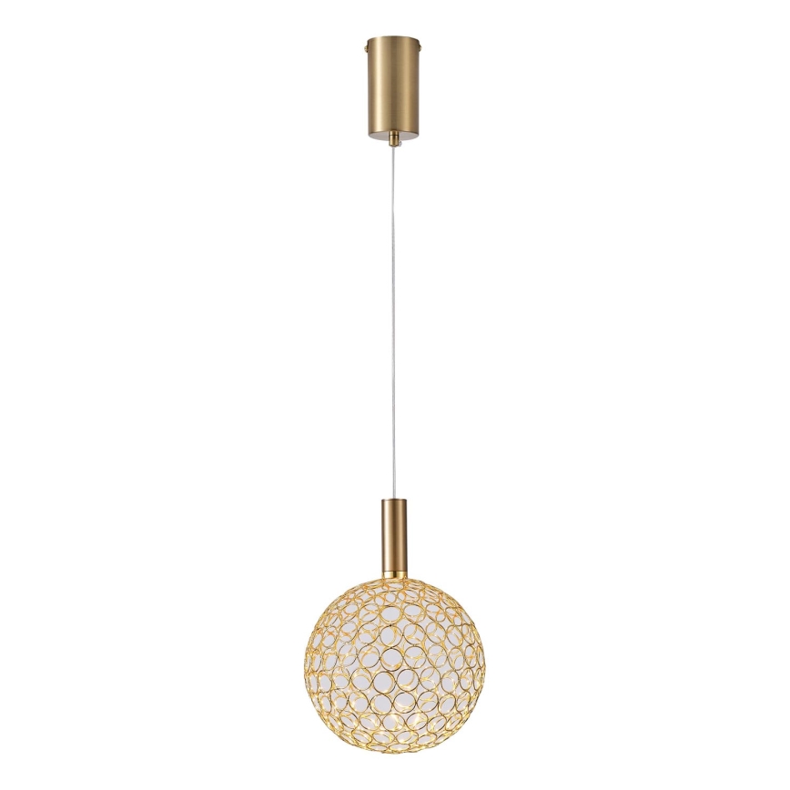 LED Żyrandol na lince PERFORATO LED/6,3W/230V 3000K złoty śr. 20 cm