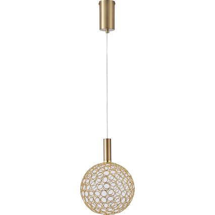 LED Żyrandol na lince PERFORATO LED/6,3W/230V 3000K złoty śr. 20 cm