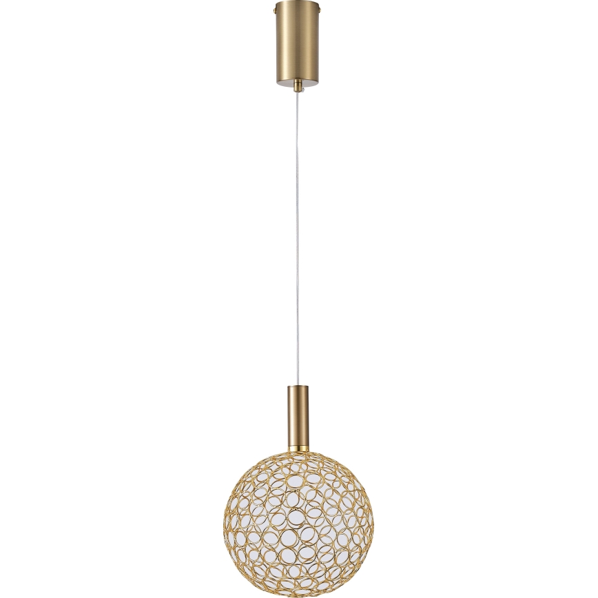 LED Żyrandol na lince PERFORATO LED/6,3W/230V 3000K złoty śr. 20 cm