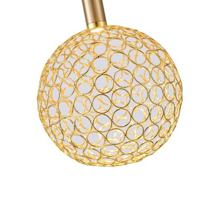 LED Żyrandol na lince PERFORATO LED/6,3W/230V 3000K złoty śr. 20 cm