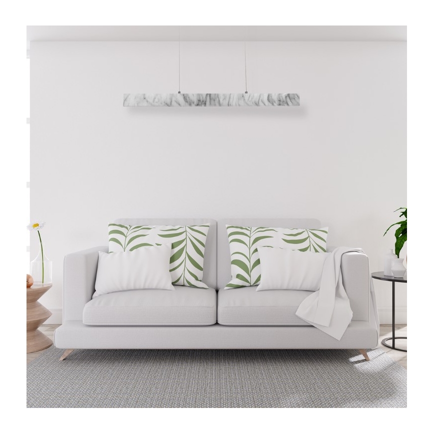 LED Żyrandol na lince PIERCE LED/18W/230V  biały/szary