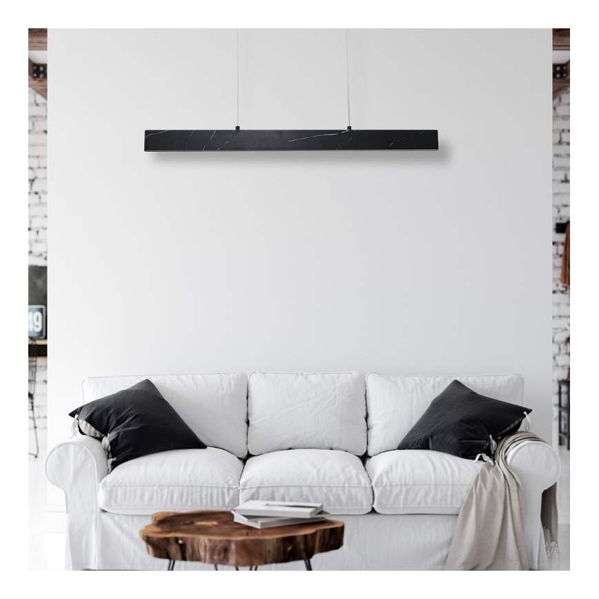 LED Żyrandol na lince PIERCE LED/18W/230V czarny