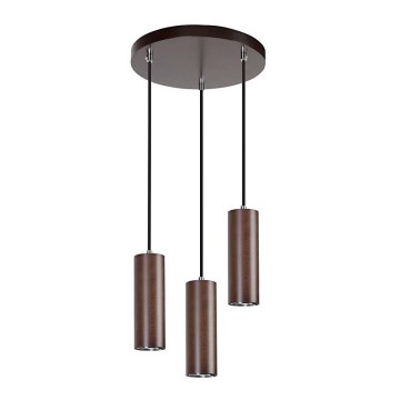 LED Żyrandol na lince PIPE 3xGU10/5W/230V