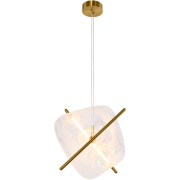 LED żyrandol na lince RELAX LED/15W/230V złoty/biały