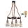 LED Żyrandol na lince ROPE ALEGRA 4xE27/10W/230V