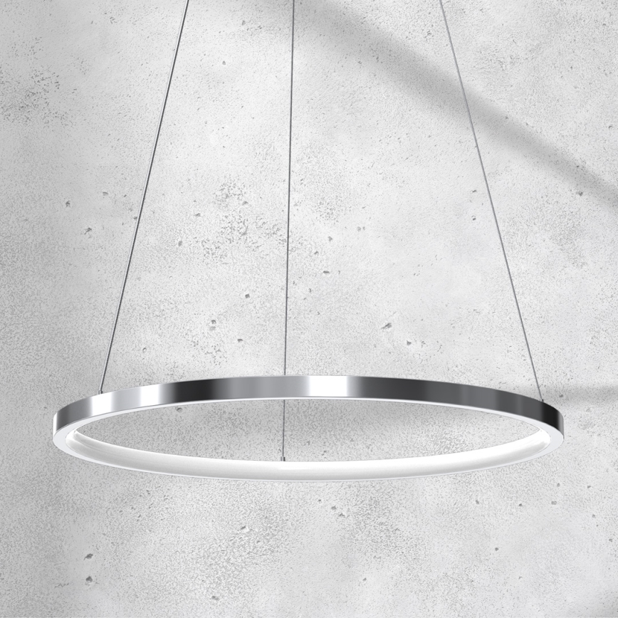 LED Żyrandol na lince ROTONDA LED/27W/230V matowy chrom