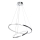 LED Żyrandol na lince ROTONDA LED/51W/230V matowy chrom