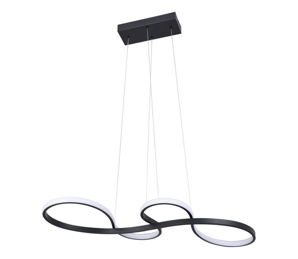 LED Żyrandol na lince SALSA LED/38W/230V 4000K czarny