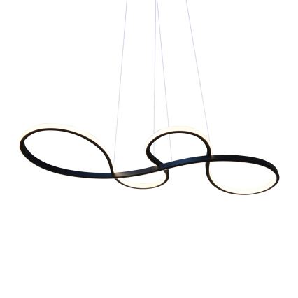 LED Żyrandol na lince SALSA LED/38W/230V 4000K czarny