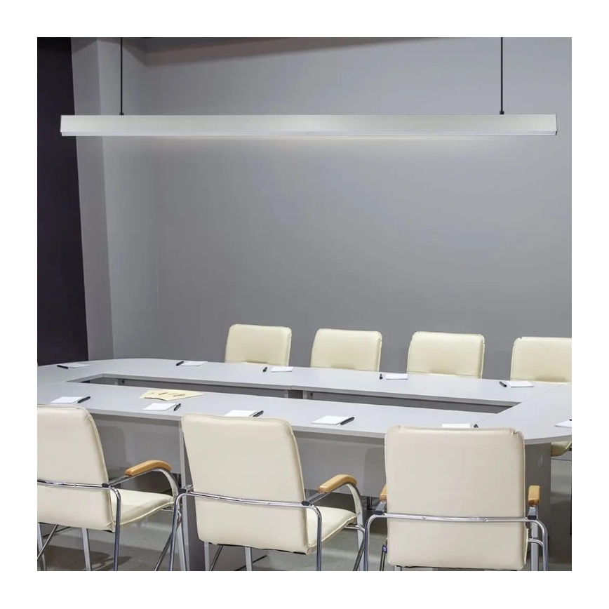 LED Żyrandol na lince SAMSUNG CHIP LED/40W/230V 4000K srebrny