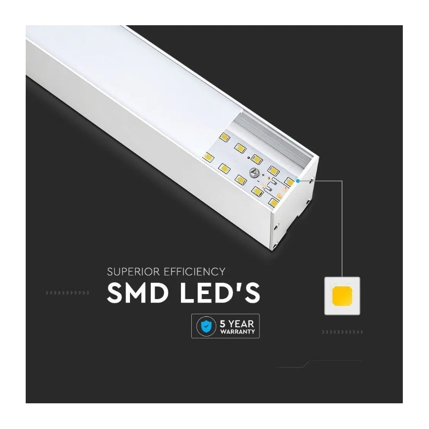 LED Żyrandol na lince SAMSUNG CHIP LED/40W/230V 6400K biały