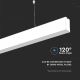 LED Żyrandol na lince SAMSUNG CHIP LED/40W/230V 6400K biały