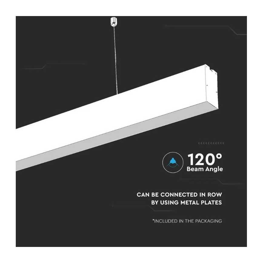 LED Żyrandol na lince SAMSUNG CHIP LED/40W/230V 6400K biały