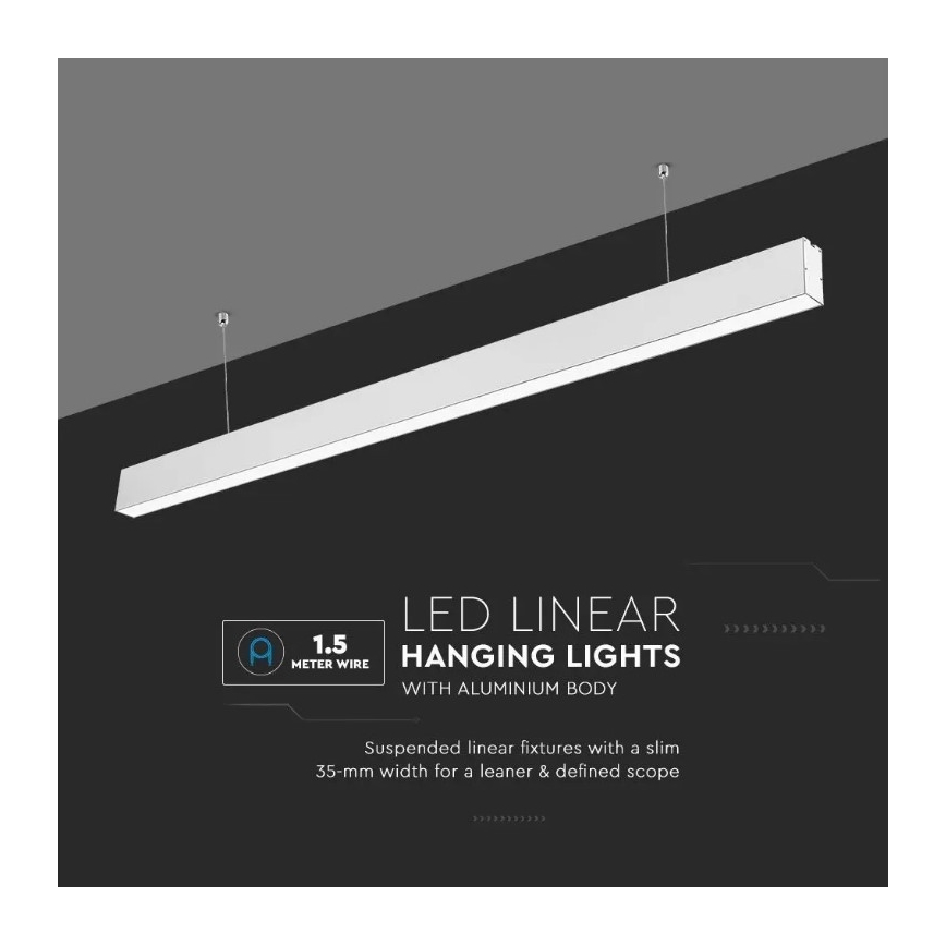 LED Żyrandol na lince SAMSUNG CHIP LED/40W/230V 6400K biały