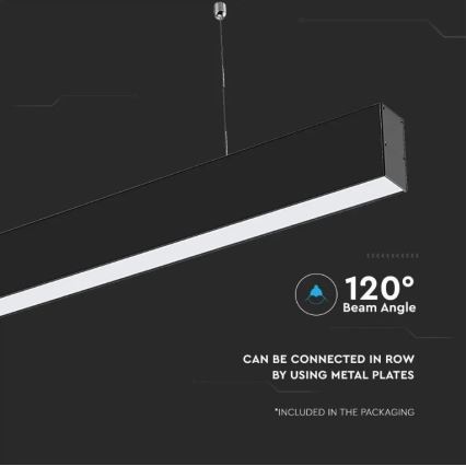 LED Żyrandol na lince SAMSUNG CHIP LED/40W/230V 6400K czarny