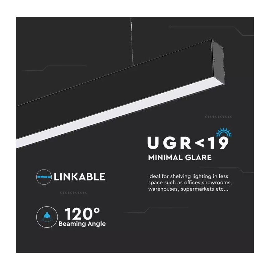 LED Żyrandol na lince SAMSUNG CHIP LED/40W/230V