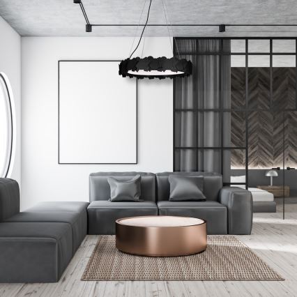 LED żyrandol na lince SOHO LED/24W/230V czarny