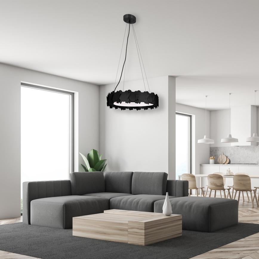 LED żyrandol na lince SOHO LED/24W/230V czarny