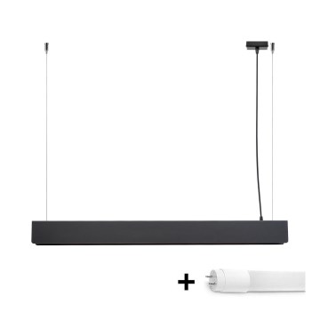 LED Żyrandol na lince SPARK 1xG13/8,5W/230V czarny