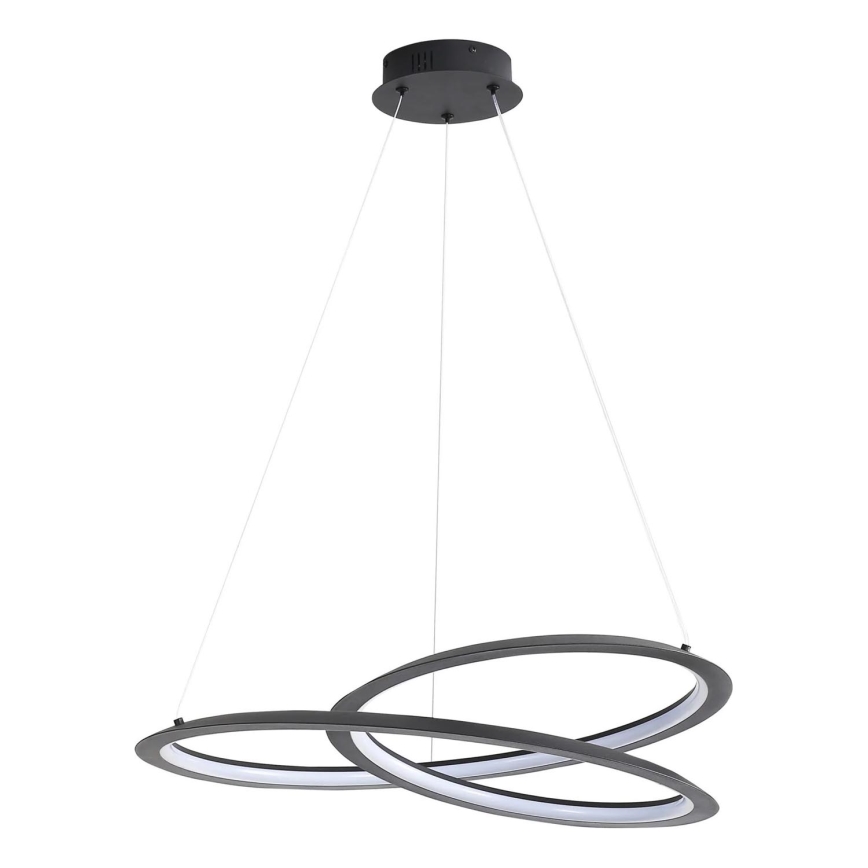 LED Żyrandol na lince TANGO LED/44W/230V 4000K śr. 60 cm czarny
