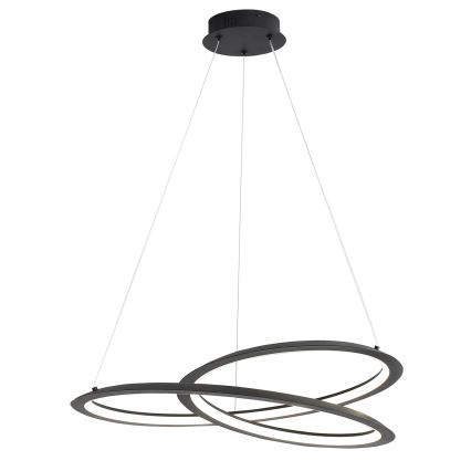 LED Żyrandol na lince TANGO LED/44W/230V 4000K śr. 60 cm czarny
